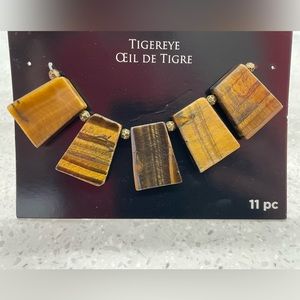 Tiger's Eye Large Trapezoid Beads by
Bead Landing